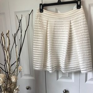 Express shell color high waisted pleated skirt